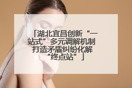 湖北宜昌创新“一站式”多元调解机制 打造矛盾纠纷化解“终点站”