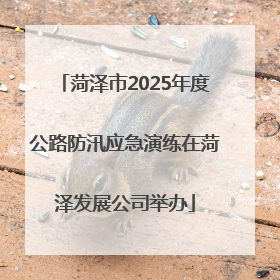 菏泽市2025年度公路防汛应急演练在菏泽发展公司举办