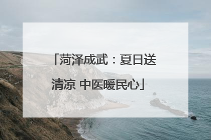 菏泽成武：夏日送清凉 中医暖民心