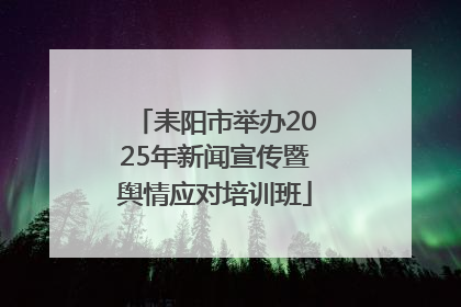 耒阳市举办2025年新闻宣传暨舆情应对培训班