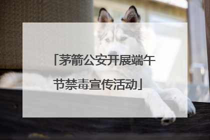 茅箭公安开展端午节禁毒宣传活动