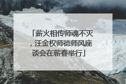 薪火相传师魂不灭，汪金权师德师风座谈会在蕲春举行
