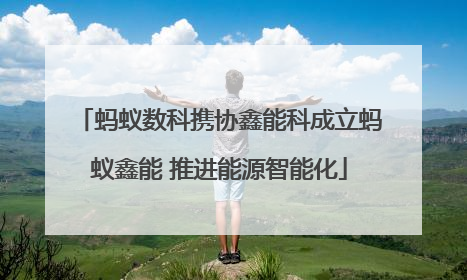 蚂蚁数科携协鑫能科成立蚂蚁鑫能 推进能源智能化