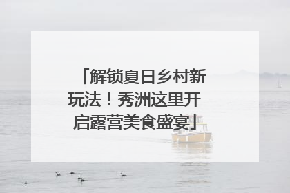 解锁夏日乡村新玩法！秀洲这里开启露营美食盛宴