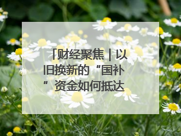 财经聚焦｜以旧换新的“国补”资金如何抵达消费者？