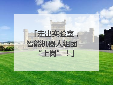 走出实验室，智能机器人组团“上岗”！