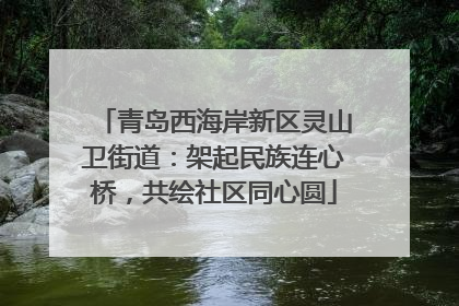 青岛西海岸新区灵山卫街道：架起民族连心桥，共绘社区同心圆