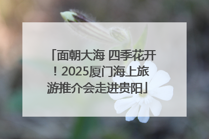 面朝大海 四季花开！2025厦门海上旅游推介会走进贵阳