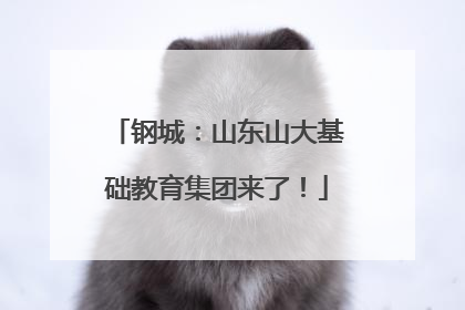 钢城：山东山大基础教育集团来了！