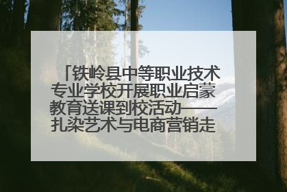 铁岭县中等职业技术专业学校开展职业启蒙教育送课到校活动——扎染艺术与电商营销走进熊官屯镇中心小学