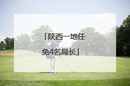 陕西一地任免4名局长