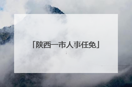 陕西一市人事任免