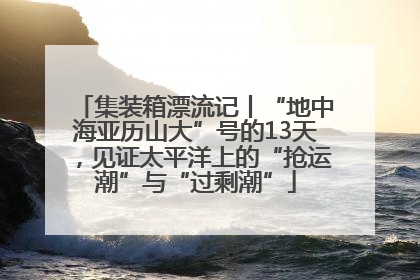 集装箱漂流记丨“地中海亚历山大”号的13天，见证太平洋上的“抢运潮”与“过剩潮”