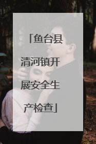 鱼台县清河镇开展安全生产检查