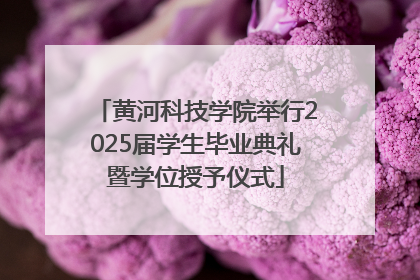 黄河科技学院举行2025届学生毕业典礼暨学位授予仪式