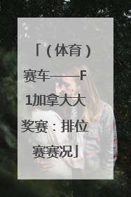 （体育）赛车——F1加拿大大奖赛：排位赛赛况