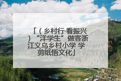 （乡村行·看振兴）“洋学生”做客浙江义乌乡村小学 学剪纸悟文化