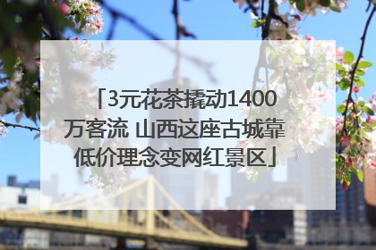 3元花茶撬动1400万客流 山西这座古城靠低价理念变网红景区