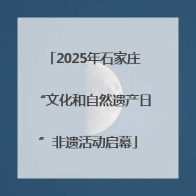 2025年石家庄“文化和自然遗产日”非遗活动启幕