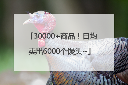30000+商品！日均卖出6000个馒头~