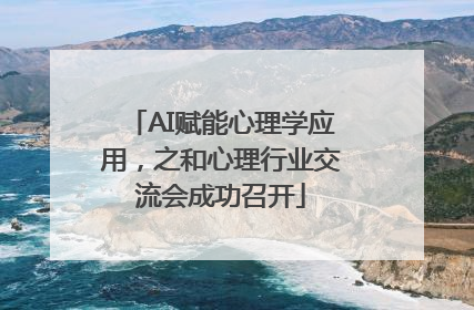 AI赋能心理学应用，之和心理行业交流会成功召开